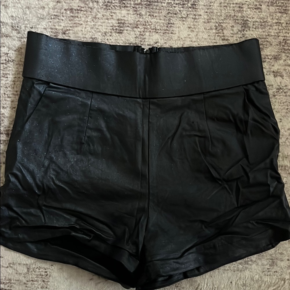 Black sparkly Women's Shorts